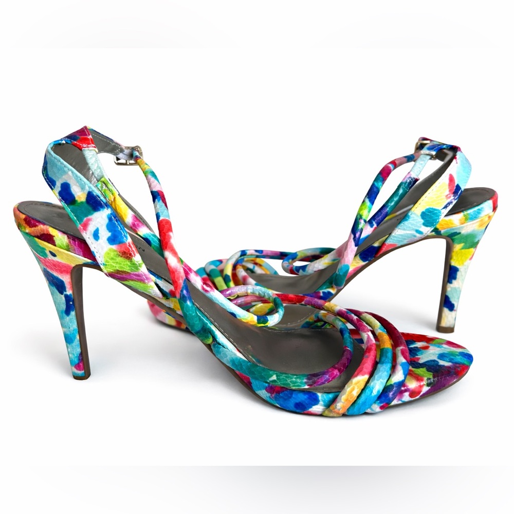 Worthington Multicolor Strappy Heels-Size 9